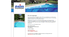 Desktop Screenshot of maier-schwimmbadbau.de